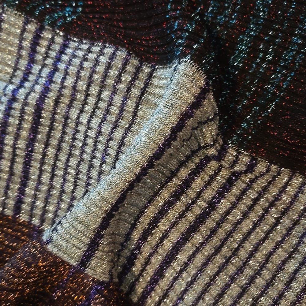 Missoni Metallic Ribbed Knit Bandana Scarf - Picture 14 of 14